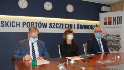 Inwestycja ZMPSiŚ w porcie Szczecin w rejonie Kanału Dębickiego - kontrakt z wykonawcą firmą NDI podpisany.