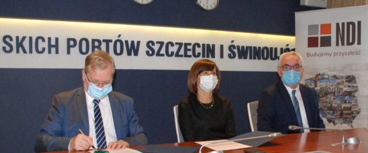 Inwestycja ZMPSiŚ w porcie Szczecin w rejonie Kanału Dębickiego - kontrakt z wykonawcą firmą NDI podpisany.