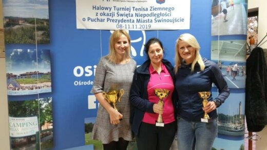 Wyniki Halowego Turnieju Tenisa Ziemnego z okazji Święta Niepodległości o Puchar Prezydenta Miasta Świnoujście.