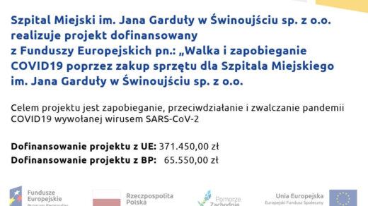 Świnoujście. Ważny projekt. Nasz szpital zyska sprzęt za ponad 430 tysięcy złotych.