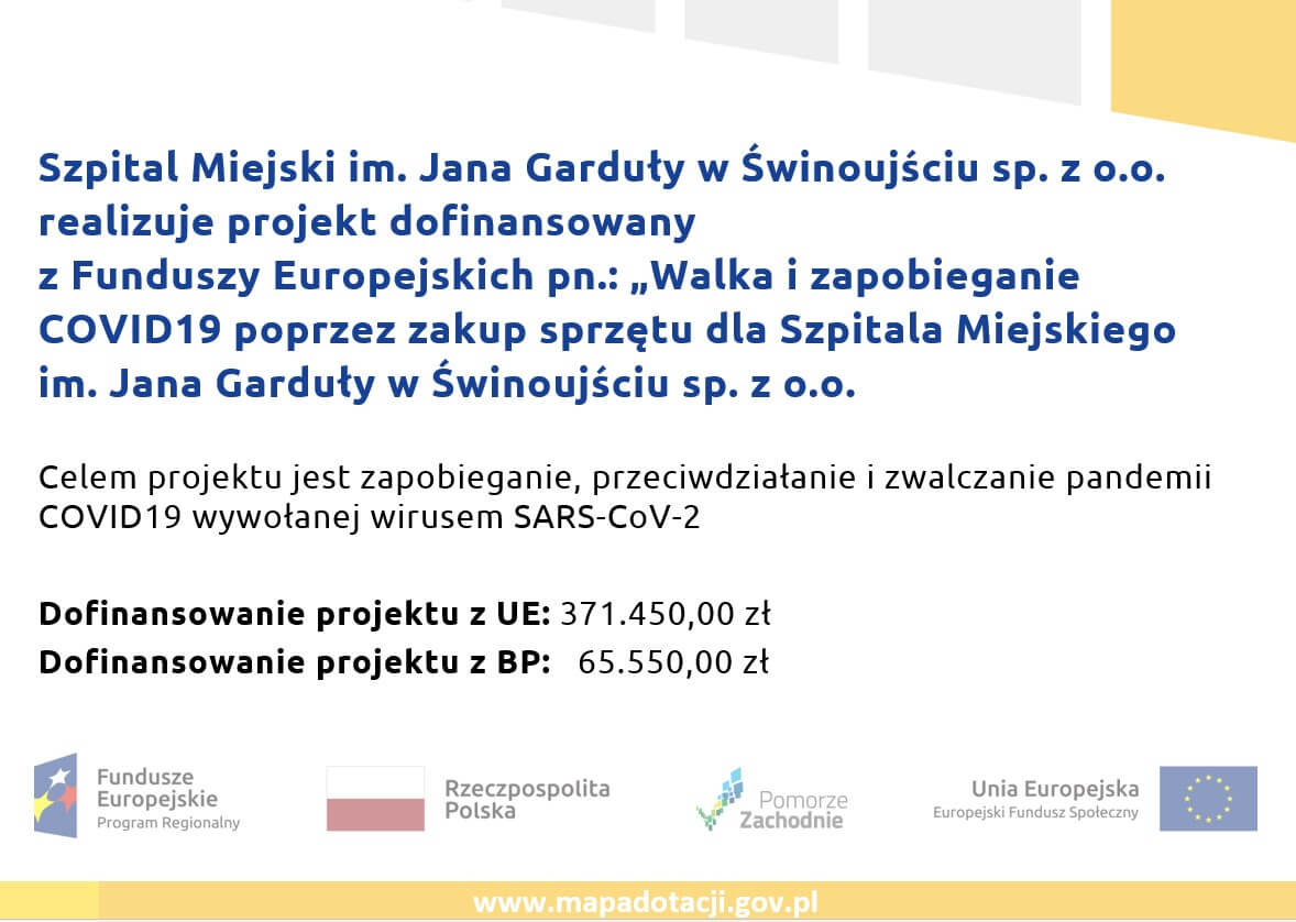 Świnoujście. Ważny projekt. Nasz szpital zyska sprzęt za ponad 430 tysięcy złotych.