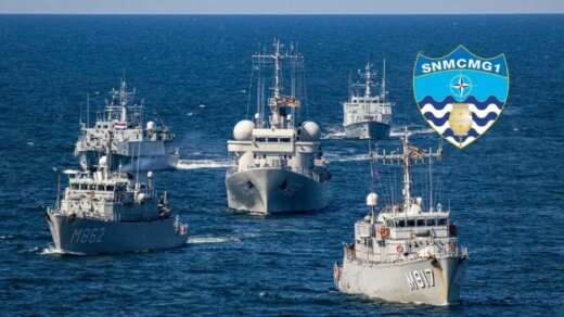 Okręty „Tarczy Przeciwminowej NATO” w Świnoujściu.