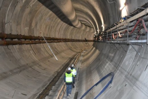 t W Świnoujściu jest już 419 metrów tunelu.