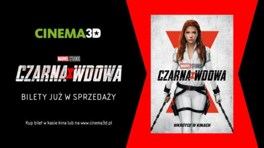 Świnoujście. Cinema3D rozpoczyna przedsprzedaż biletów na „Czarną Wdowę”!