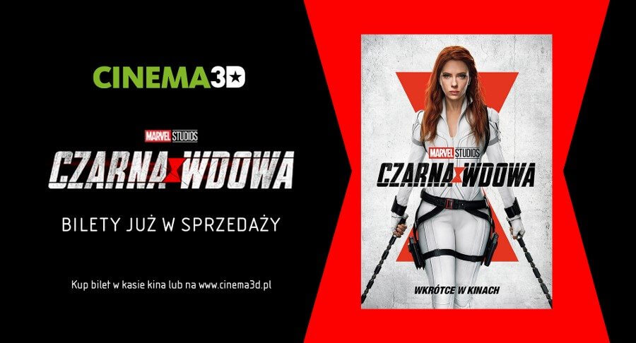 Świnoujście. Cinema3D rozpoczyna przedsprzedaż biletów na „Czarną Wdowę”!