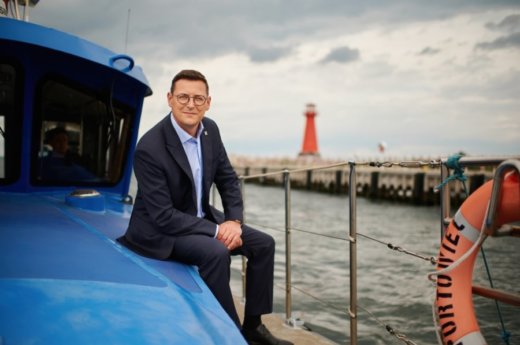 NZ6_2754 Port Szczecin - Świnoujście. Rozmowa z Łukaszem Greinke, prezesem Zarządu Morskiego Portu Gdańsk SA.