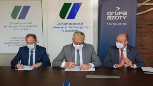 Zachodniopomorski Uniwersytet Technologiczny w Szczecinie i Grupa Azoty Polyolefins S.A. podpisały porozumienie o współpracy.