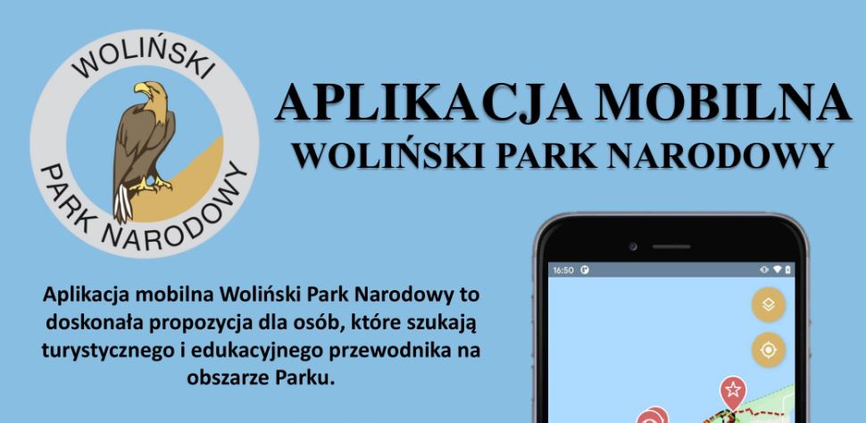 Aplikacja mobilna Woliński Park Narodowy.