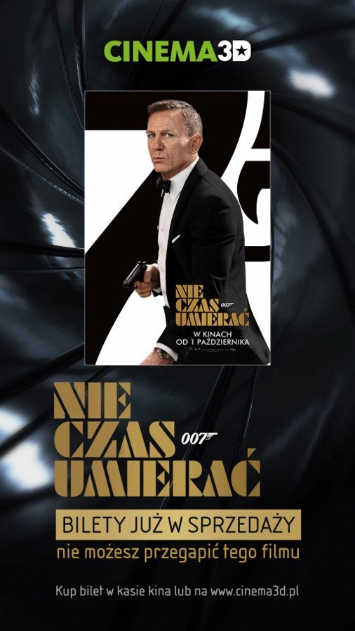 Świnoujście. Cinema3D rozpoczęła przedsprzedaż biletów na najnowszą część przygód agenta 007!