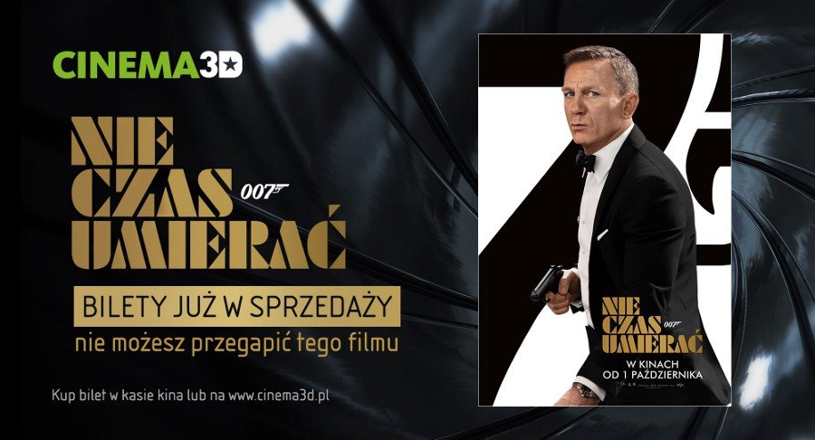 Świnoujście. Cinema3D rozpoczęła przedsprzedaż biletów na najnowszą część przygód agenta 007!