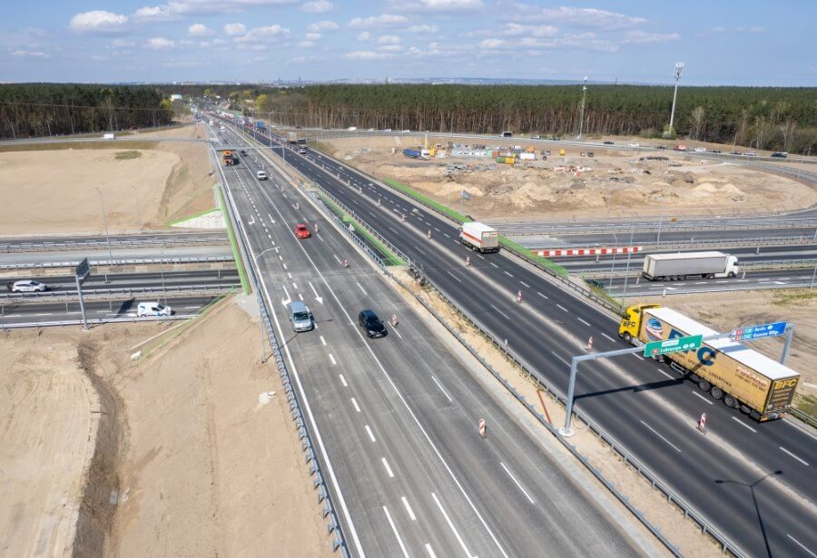 Nowy wiadukt na węźle drogowym Szczecin Kijewo otwarty.