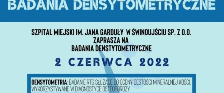 Świnoujście. Zapraszamy na badania.