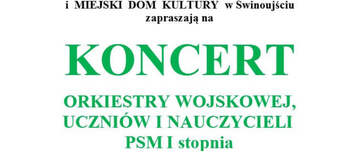 Świnoujście. Zaproszenie na koncert.