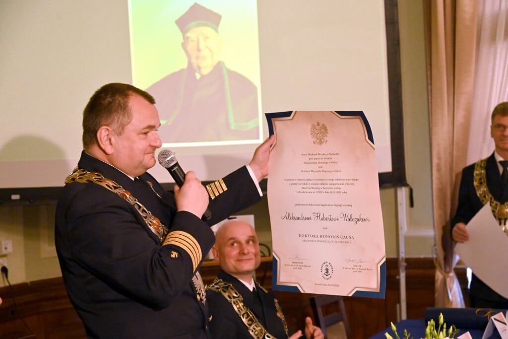 Doktor honoris causa Akademii Morskiej w Szczecinie po raz pierwszy.