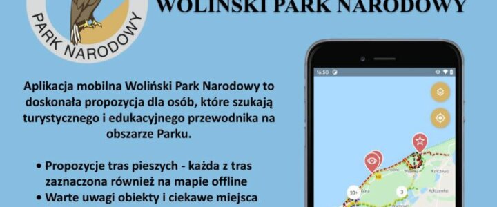 Zachodniopomorskie. Aplikacja mobilna Wolińskiego Parku Narodowego.