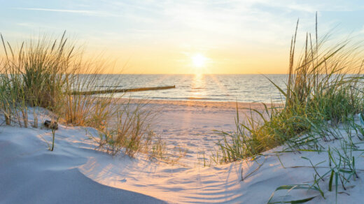Sunset,At,The,Baltic,Sea,Beach