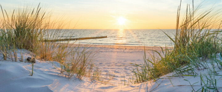 Sunset,At,The,Baltic,Sea,Beach