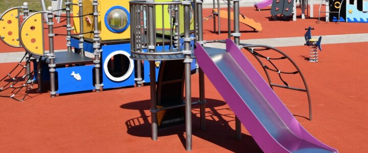 Plac zabaw w żłobku.