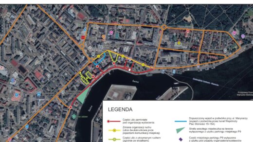 Mapa Dni Morza 2026 mapa zamknięcia ulic ver 3