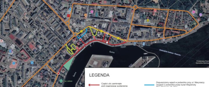 Mapa Dni Morza 2026 mapa zamknięcia ulic ver 3