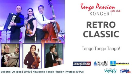 Świnoujście. Koncert Retro Classic - Tango na żywo w Kawiarni Tango Passion Cafe Club
