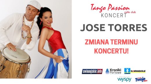 Świnoujście. Jose Torres - zmiana terminu koncertu w Kawiarni Tango Passion Cafe Club.