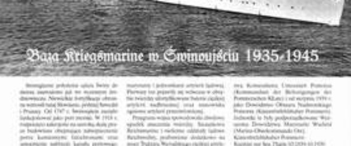 BAZA KRIEGSMARINE W ŚWINOUJŚCIU 1935 - 1945