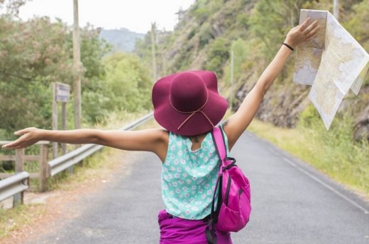 girl enjoying outdoors with arms aloft girl enjoying outdoors with arms aloft