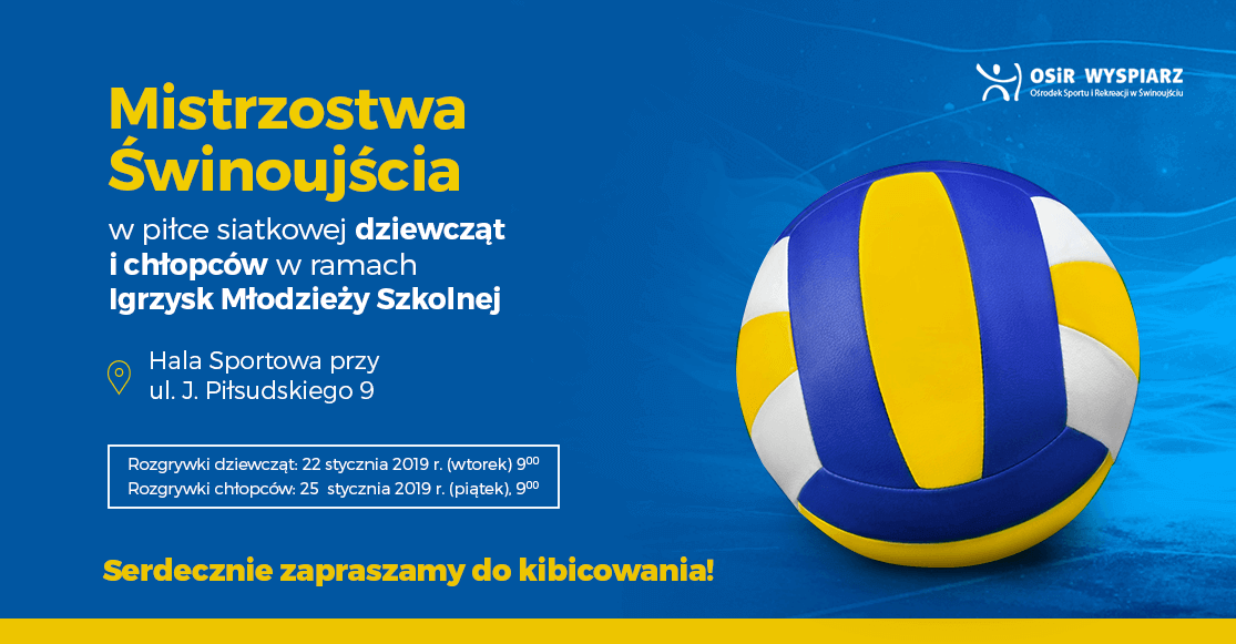 Świnoujście. Zaproszenie na Mistrzostwa Świnoujścia w piłce siatkowej