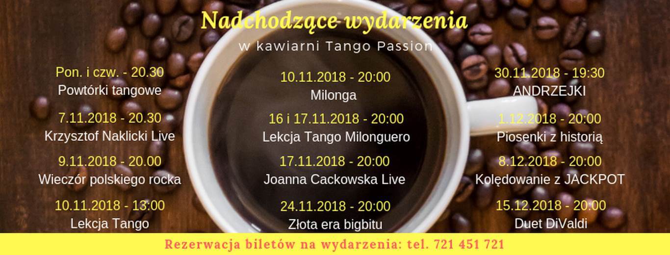 Świnoujście. Kultura i muzyka w kawiarni Tango do końca 2018