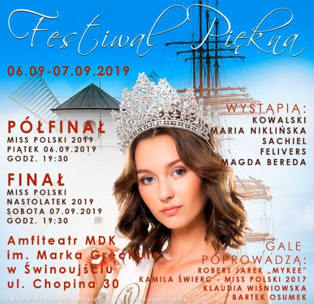 Już dziś w Amfiteatrze im. Marka Grechuty w Świnoujściu odbędzie się półfinał Miss Polski 2019.