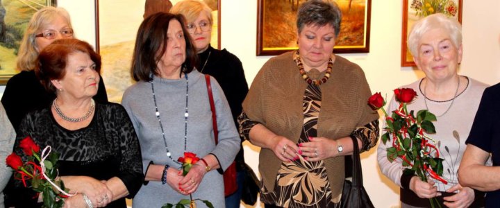 Wystawa Malarstwa z okazji 10-lecia Koła Plastycznego Uniwersytetu Trzeciego Wieku.