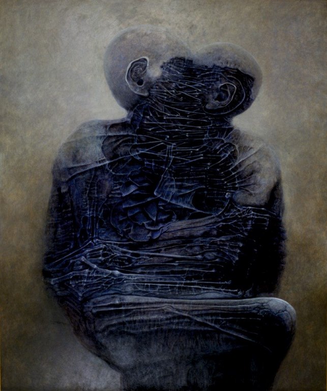 Zdzisław_Beksiński_bez_tytułu_1982_kolekcja Muzeum Narodowego w Szczecinie