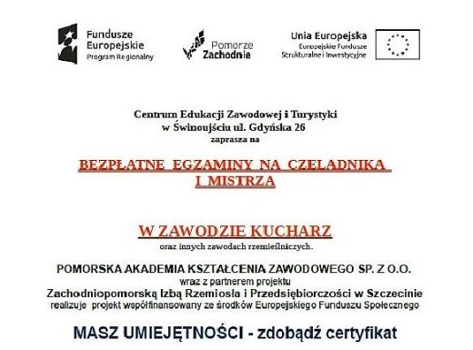 certyfikat Uwaga uczniowie