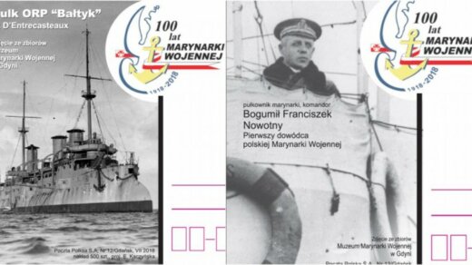 100 lat Marynarki Wojennej na kartkach pocztowych