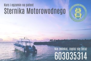 Kurs i egzamin na patent Sternika Motorowodnego w Zespole Szkół Morskich