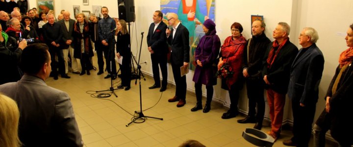 Eröffnung der Ausstellung-Nähe. Pobliże.