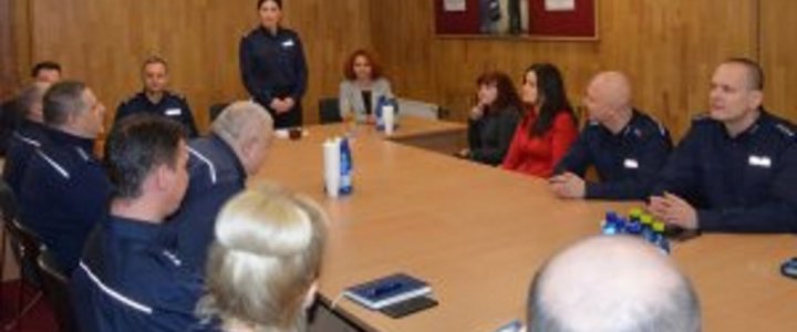Odprawa roczna w Komendzie Miejskiej Policji w Świnoujściu