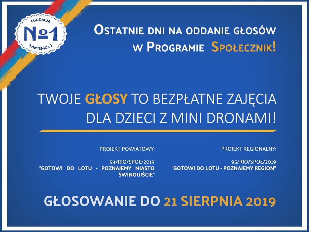 Zachodniopomorskie. Bezpłatne zajęcia dla dzieci – potrzebujemy Twojego bezpłatnego głosu