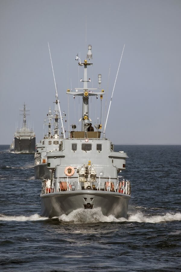 Świnoujście. Morskie szkolenie sił 8. Flotylli Obrony Wybrzeża.