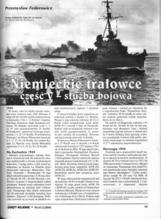 trałowce V Niemieckie trałowce część V