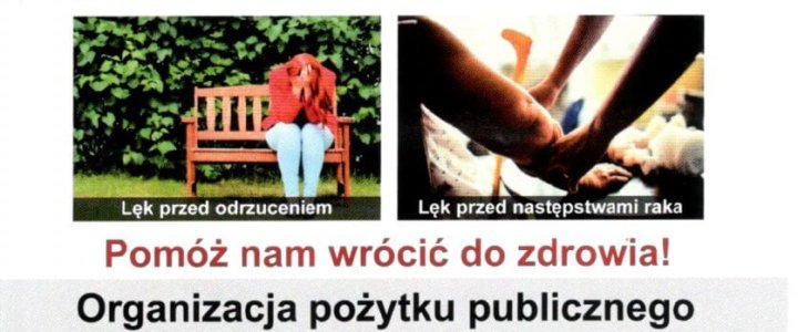 Pomóż nam wrócić do zdrowia.