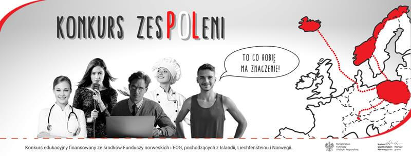 Informacja na temat bezpłatnego konkursu edukacyjnego "zesPOLeni"